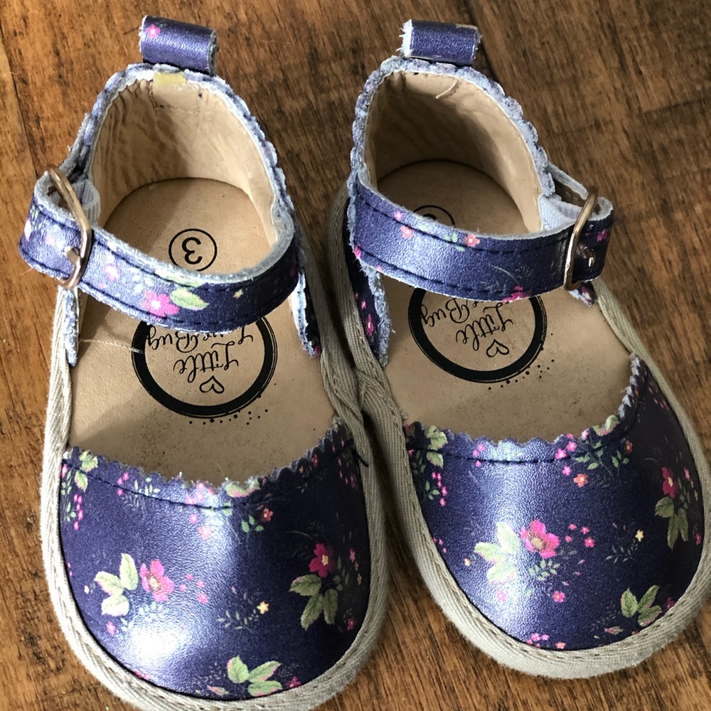Little Love Bug Purple Floral Toddler Sandal